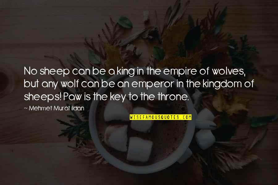 Cryp Quotes By Mehmet Murat Ildan: No sheep can be a king in the