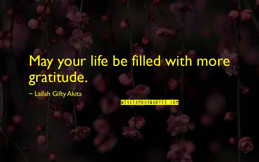 Csaba Dalla Quotes By Lailah Gifty Akita: May your life be filled with more gratitude.