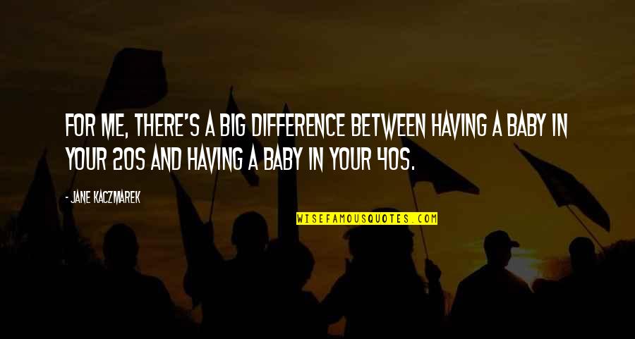 Csaldana Quotes By Jane Kaczmarek: For me, there's a big difference between having