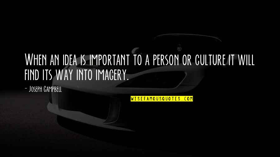 Csattan S Quotes By Joseph Campbell: When an idea is important to a person
