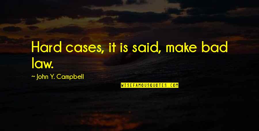 Csharp Replace Double Quotes By John Y. Campbell: Hard cases, it is said, make bad law.