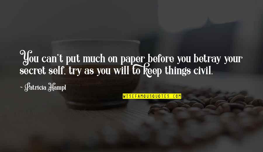 Css Style For Quotes By Patricia Hampl: You can't put much on paper before you