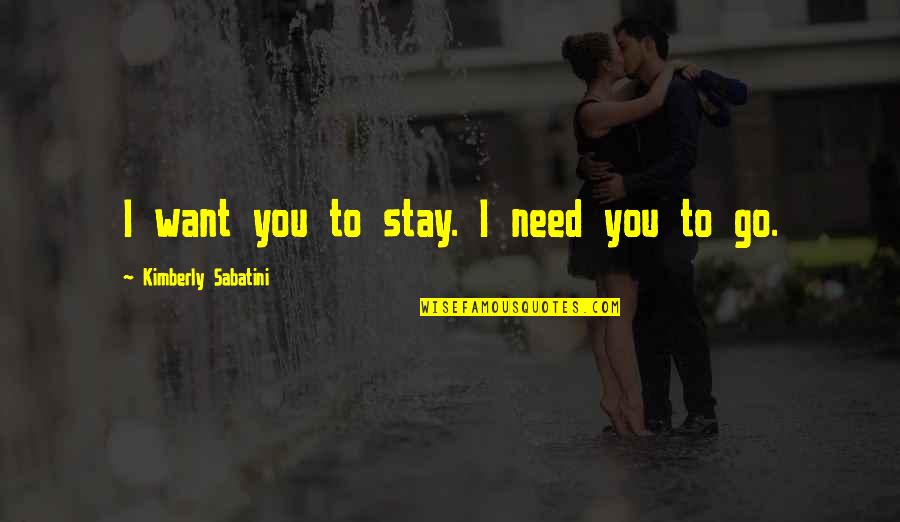 Csv Import Double Quotes By Kimberly Sabatini: I want you to stay. I need you