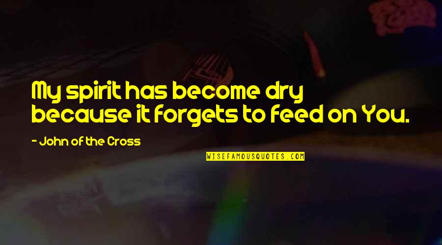 Ctihodna Quotes By John Of The Cross: My spirit has become dry because it forgets