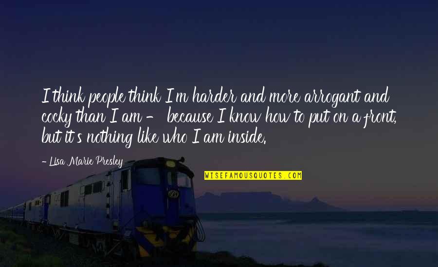 Ctrl Quotes By Lisa Marie Presley: I think people think I'm harder and more