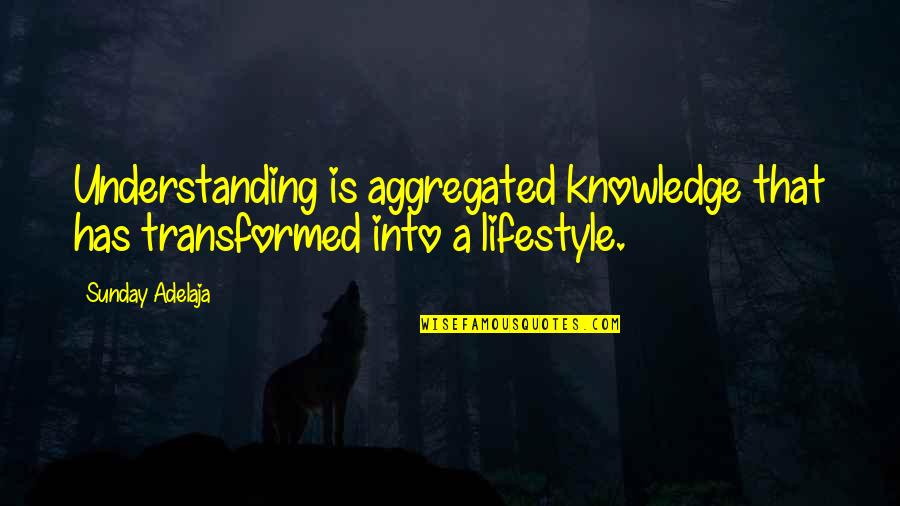 Cualquier Quotes By Sunday Adelaja: Understanding is aggregated knowledge that has transformed into