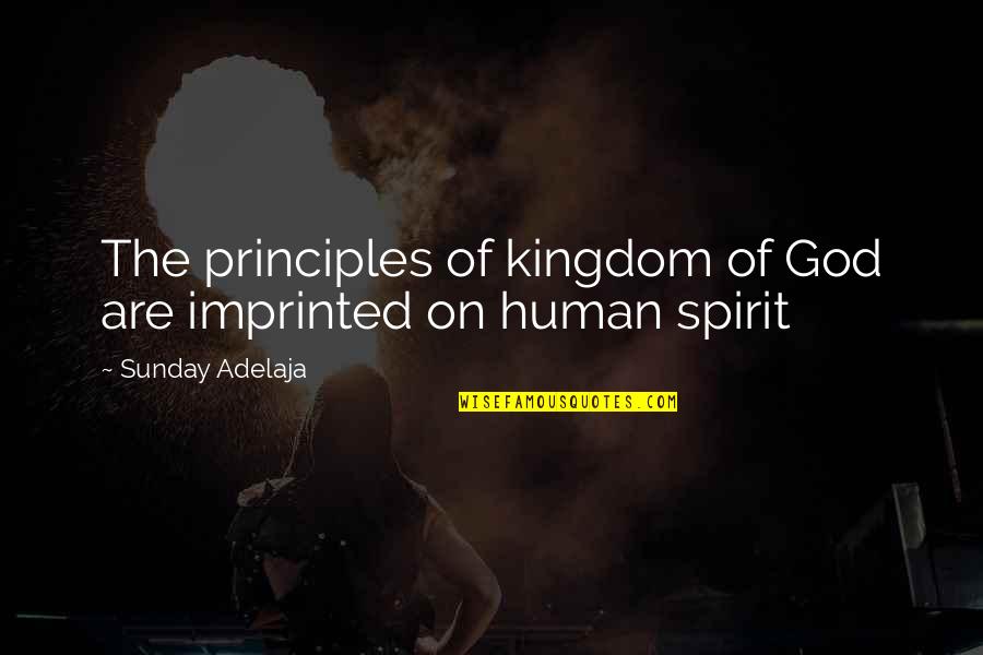 Cualquiera Resbala Quotes By Sunday Adelaja: The principles of kingdom of God are imprinted Cualquiera Resbala Quotes By Sunday Adelaja: The principles of kingdom of God are imprinted
