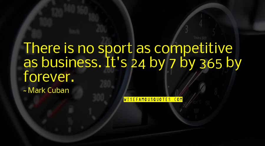 Cuban Quotes By Mark Cuban: There is no sport as competitive as business.