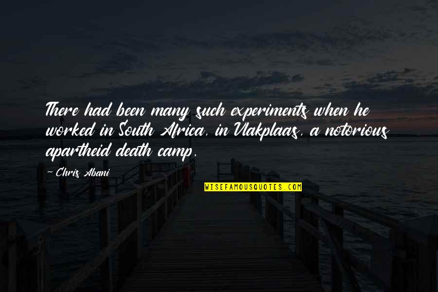 Cubillas Teofilo Quotes By Chris Abani: There had been many such experiments when he Cubillas Teofilo Quotes By Chris Abani: There had been many such experiments when he