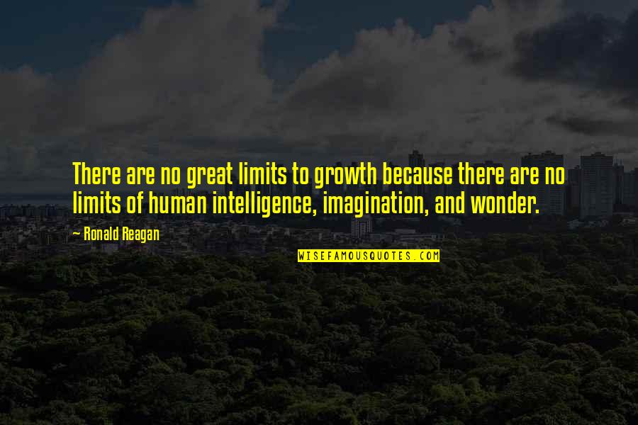 Cuceritorul Ep Quotes By Ronald Reagan: There are no great limits to growth because