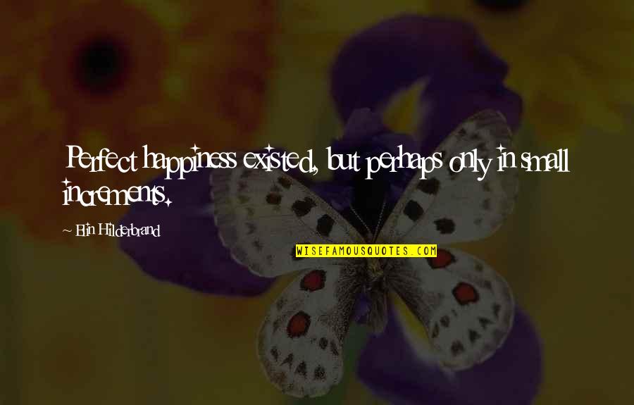 Cuchilla Oster Quotes By Elin Hilderbrand: Perfect happiness existed, but perhaps only in small Cuchilla Oster Quotes By Elin Hilderbrand: Perfect happiness existed, but perhaps only in small