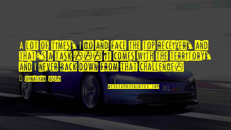 Cuenta Google Quotes By Johnathan Joseph: A lot of times, I go and face Cuenta Google Quotes By Johnathan Joseph: A lot of times, I go and face