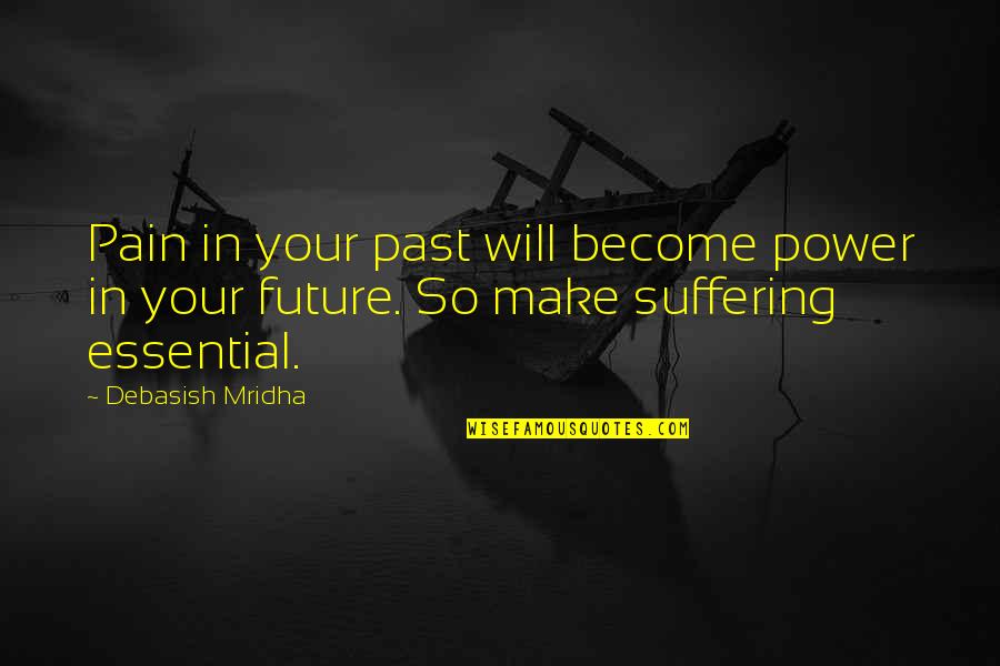 Cuidar La Quotes By Debasish Mridha: Pain in your past will become power in