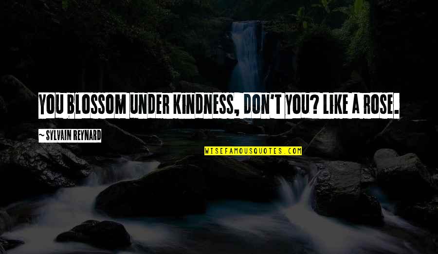 Cuidar Verano Quotes By Sylvain Reynard: You blossom under kindness, don't you? Like a Cuidar Verano Quotes By Sylvain Reynard: You blossom under kindness, don't you? Like a