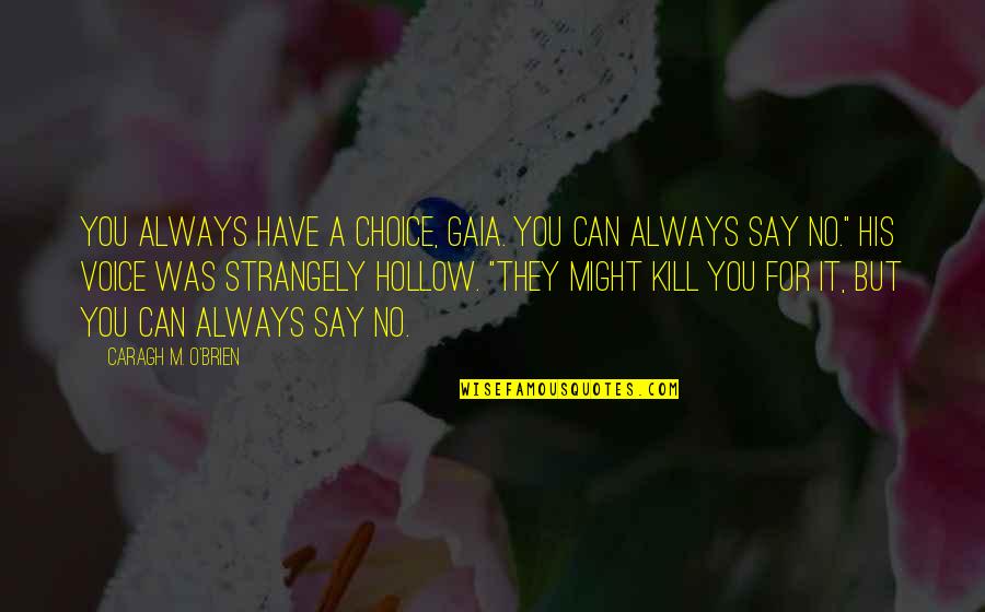 Cuire Conjugaison Quotes By Caragh M. O'Brien: You always have a choice, Gaia. You can Cuire Conjugaison Quotes By Caragh M. O'Brien: You always have a choice, Gaia. You can
