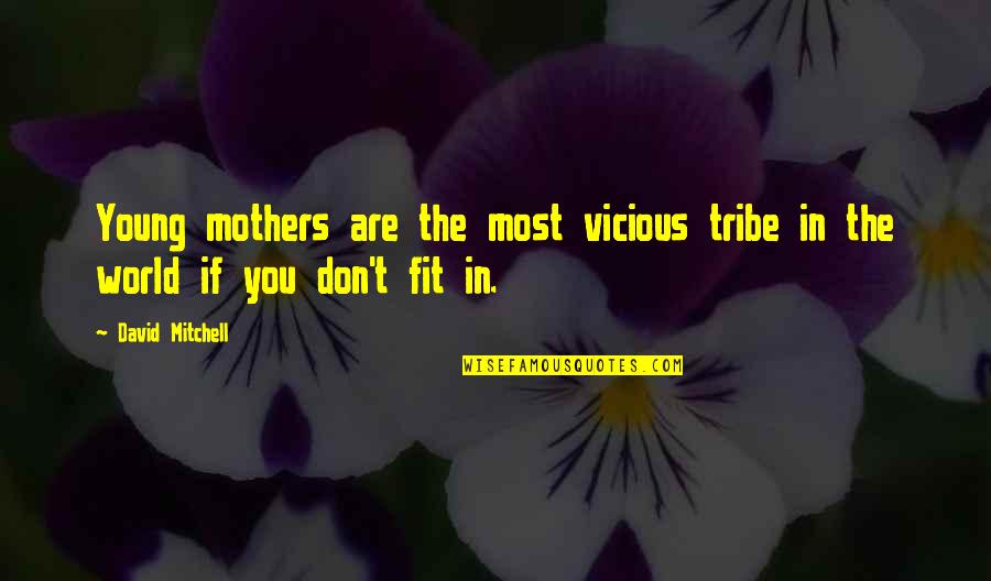 Cujaks Wine Quotes By David Mitchell: Young mothers are the most vicious tribe in