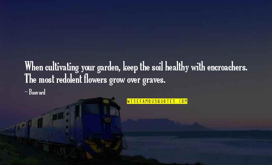 Cultivating A Garden Quotes By Bauvard: When cultivating your garden, keep the soil healthy Cultivating A Garden Quotes By Bauvard: When cultivating your garden, keep the soil healthy