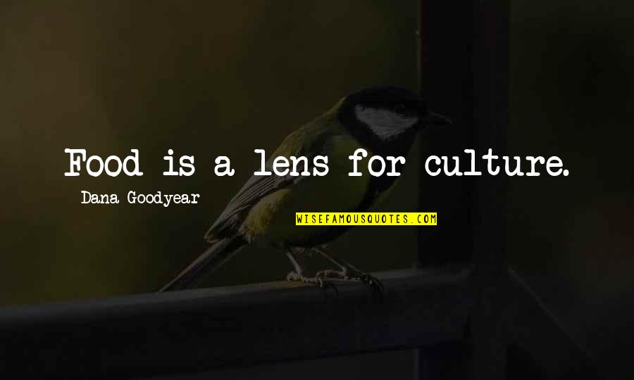 Culture And Food Quotes By Dana Goodyear: Food is a lens for culture.