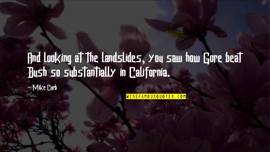 Curb Quotes By Mike Curb: And looking at the landslides, you saw how