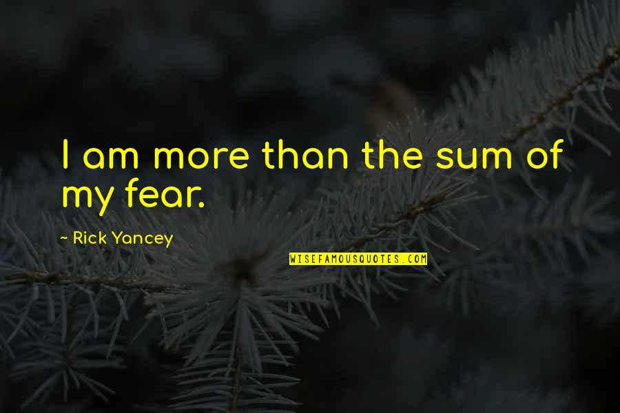 Curcio Printing Quotes By Rick Yancey: I am more than the sum of my Curcio Printing Quotes By Rick Yancey: I am more than the sum of my