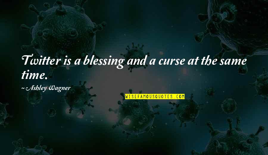 Curse And Blessing Quotes By Ashley Wagner: Twitter is a blessing and a curse at