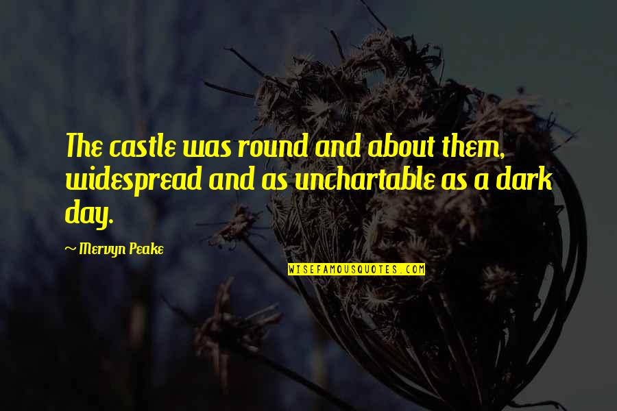 Cursus In Wonderen Quotes By Mervyn Peake: The castle was round and about them, widespread