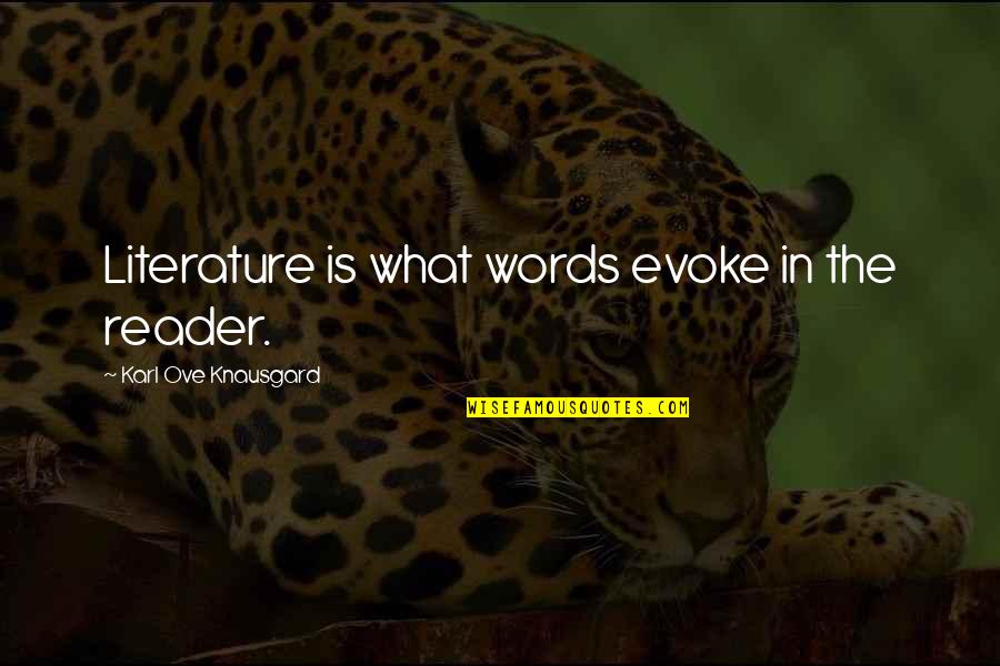 Curvey Realtors Quotes By Karl Ove Knausgard: Literature is what words evoke in the reader. Curvey Realtors Quotes By Karl Ove Knausgard: Literature is what words evoke in the reader.