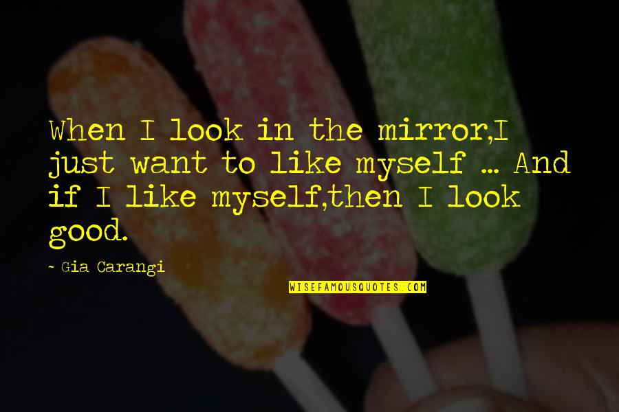 Cusenza Cpa Quotes By Gia Carangi: When I look in the mirror,I just want Cusenza Cpa Quotes By Gia Carangi: When I look in the mirror,I just want
