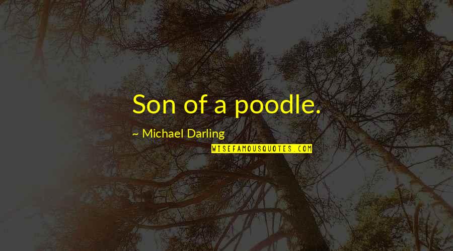 Cussing Quotes By Michael Darling: Son of a poodle.