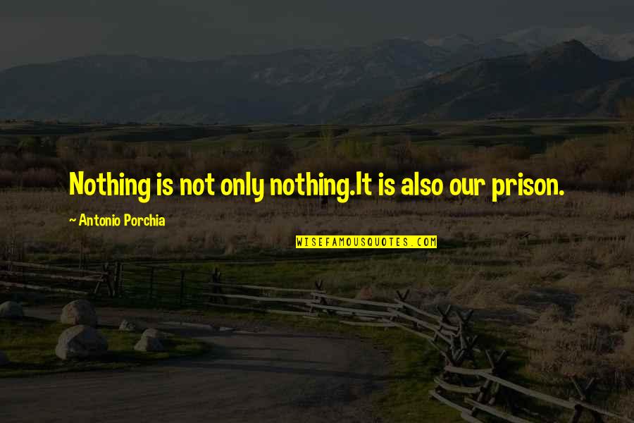Custody Battles Quotes By Antonio Porchia: Nothing is not only nothing.It is also our