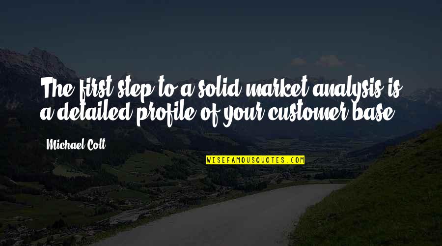 Customer First Quotes By Michael Colt: The first step to a solid market analysis