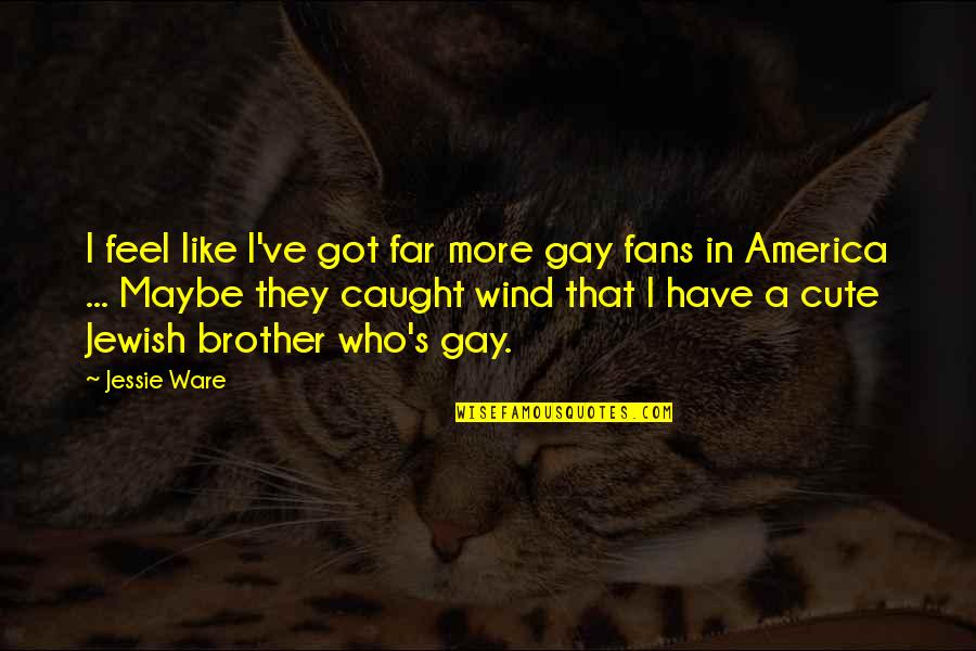 Cute America Quotes By Jessie Ware: I feel like I've got far more gay