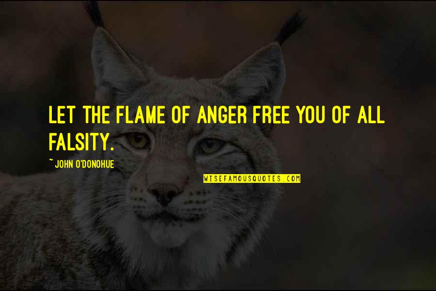 Cute Baby Images Quotes By John O'Donohue: Let the flame of anger free you of