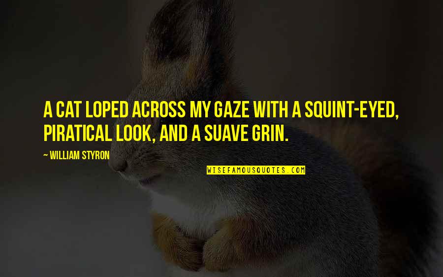 Cute Beautician Quotes By William Styron: A cat loped across my gaze with a