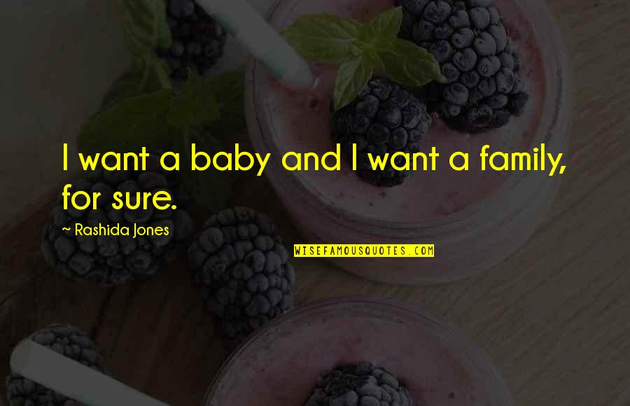 Cute Bubble Quotes By Rashida Jones: I want a baby and I want a