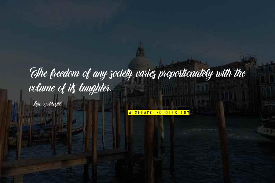 Cute Butter Quotes By Zero Mostel: The freedom of any society varies proportionately with