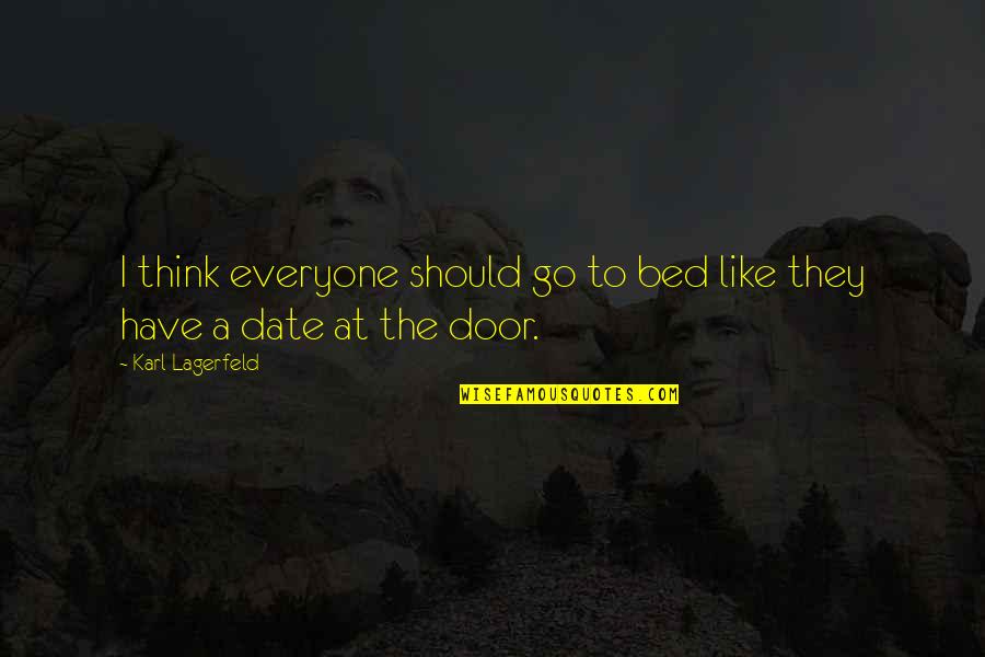 Cute Dolls Wallpapers With Quotes By Karl Lagerfeld: I think everyone should go to bed like