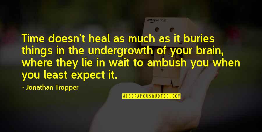 Cute Fiance Love Quotes By Jonathan Tropper: Time doesn't heal as much as it buries