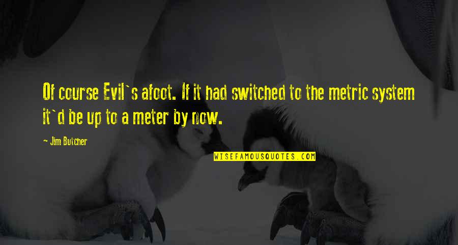 Cute Girl Tagalog Quotes By Jim Butcher: Of course Evil's afoot. If it had switched