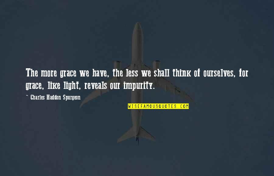 Cute Laptop Wallpaper Quotes By Charles Haddon Spurgeon: The more grace we have, the less we