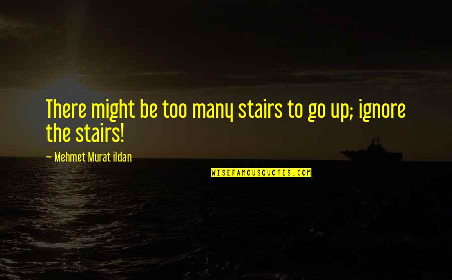Cute License Plates Quotes By Mehmet Murat Ildan: There might be too many stairs to go