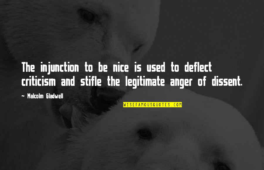 Cute Military Dog Tag Quotes By Malcolm Gladwell: The injunction to be nice is used to