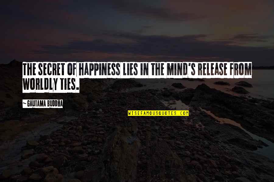 Cute Picture Comments Quotes By Gautama Buddha: The secret of happiness lies in the mind's