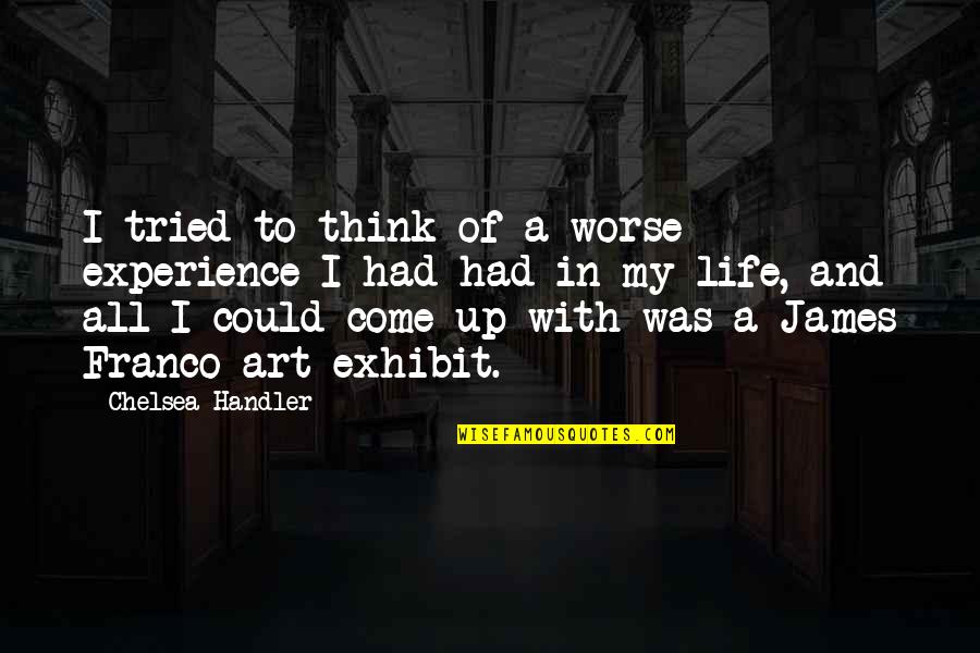 Cute Pikachu Quotes By Chelsea Handler: I tried to think of a worse experience