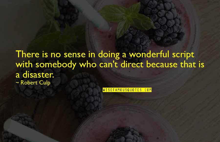 Cute Pixar Quotes By Robert Culp: There is no sense in doing a wonderful