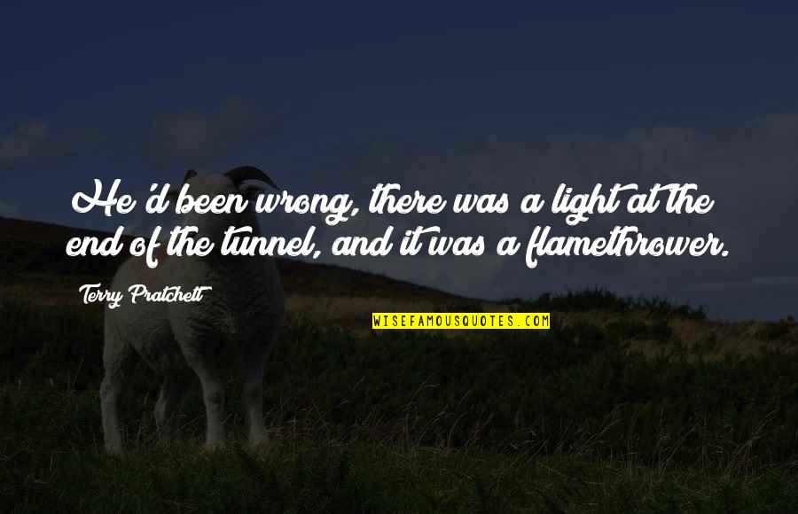 Cute Privilege Quotes By Terry Pratchett: He'd been wrong, there was a light at Cute Privilege Quotes By Terry Pratchett: He'd been wrong, there was a light at