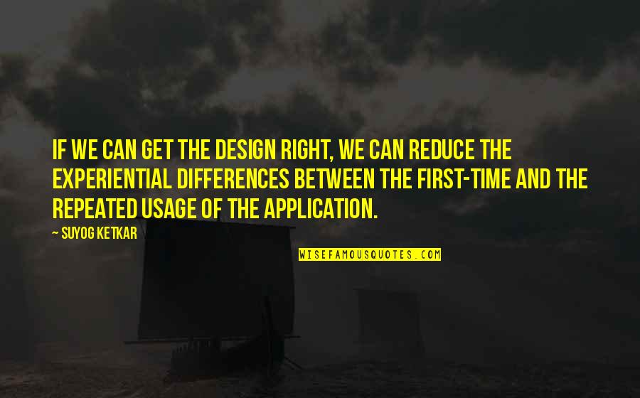 Cute Pun Quotes By Suyog Ketkar: If we can get the design right, we