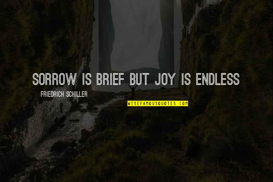 Cute Rest In Peace Quotes By Friedrich Schiller: Sorrow is brief but joy is endless