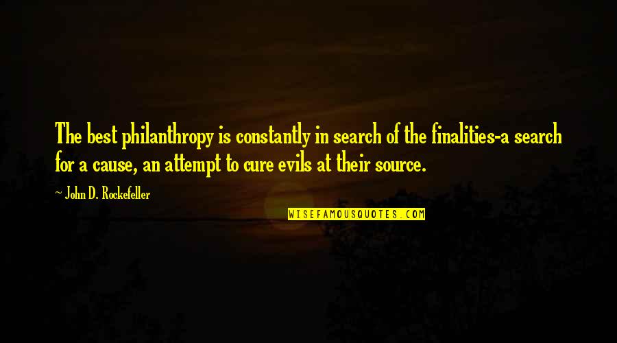 Cute Short Horse Quotes By John D. Rockefeller: The best philanthropy is constantly in search of