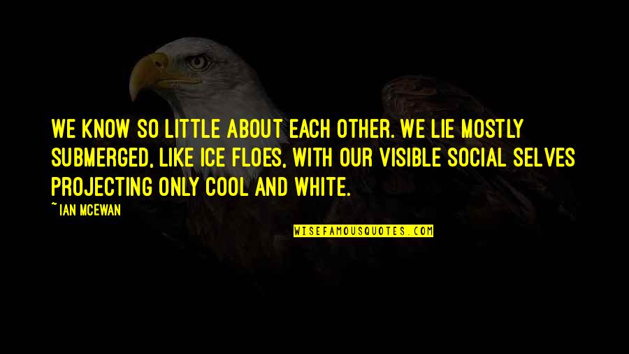 Cute Sugar Quotes By Ian McEwan: We know so little about each other. We Cute Sugar Quotes By Ian McEwan: We know so little about each other. We